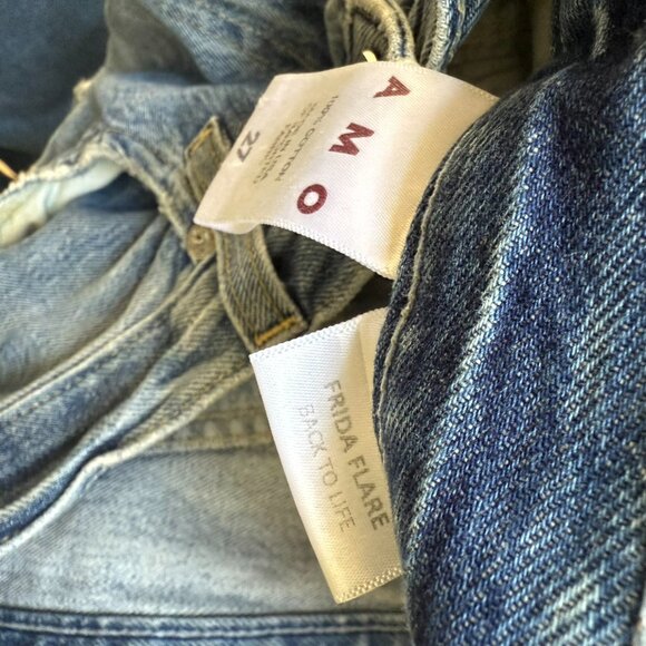 AMO Frida Wide Leg Jeans Back to Life Wash 27 EUC - Picture 13 of 15